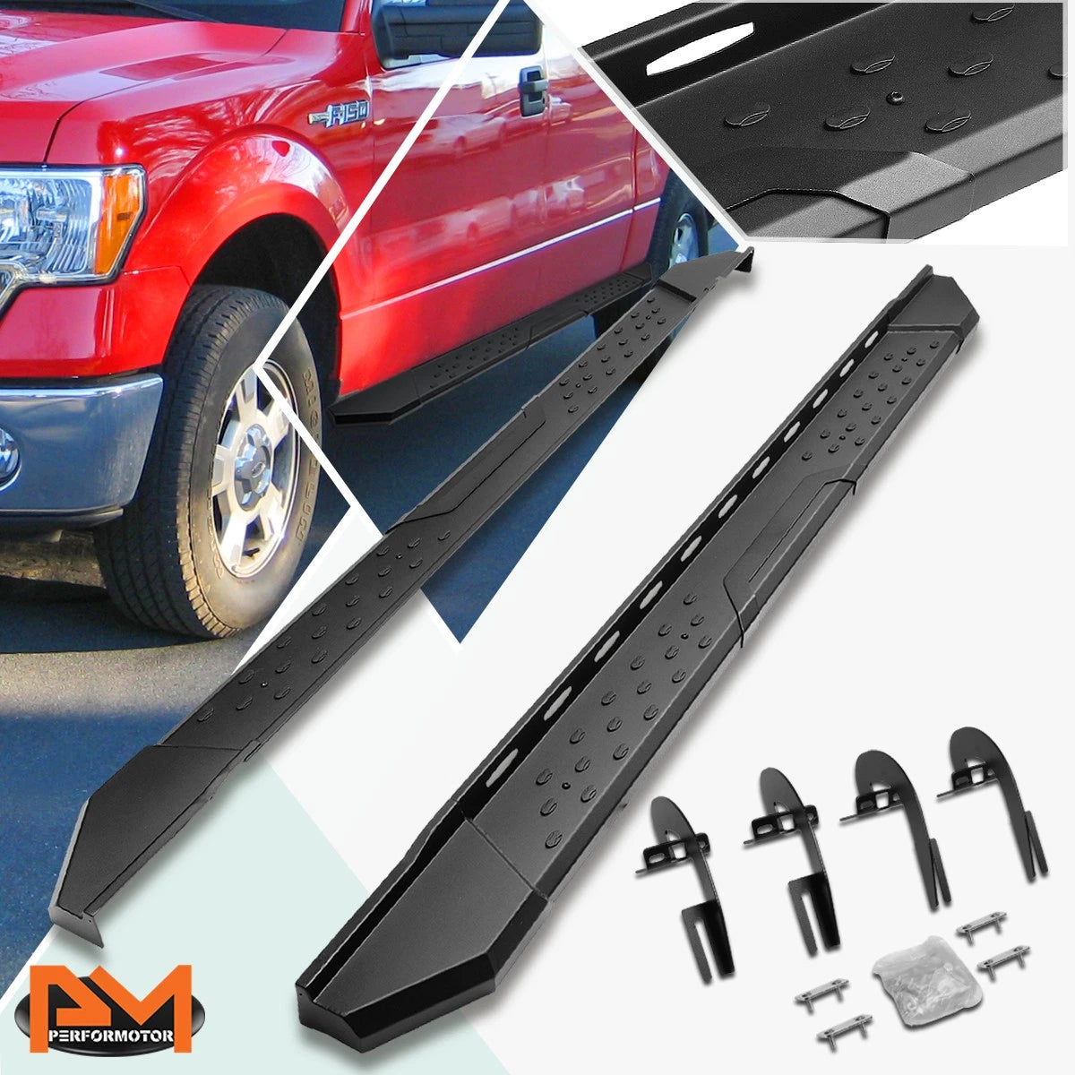 3" Side Step Nerf Bars for Silverado/Sierra Crew Cab (2007–2019)