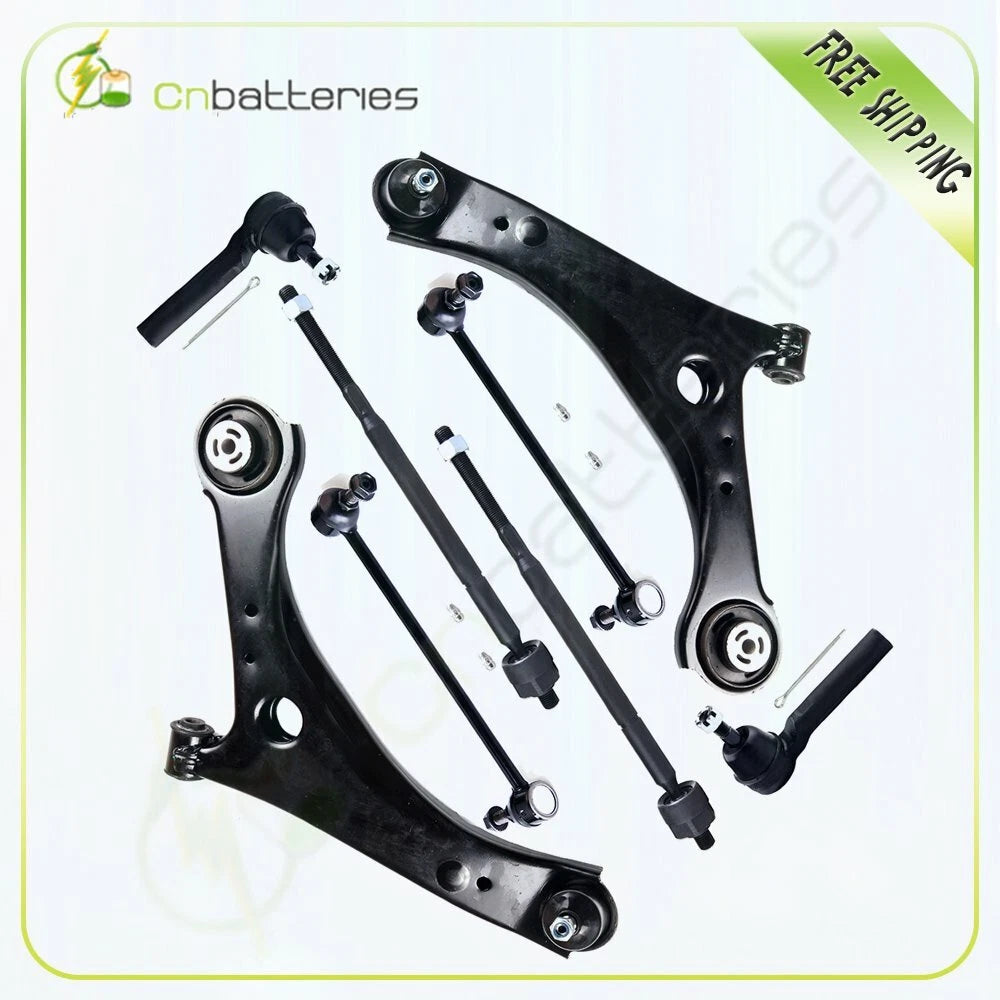 Suspension Kit with Control Arms, Tie Rods, Sway Bars for Chrysler Dodge (2008–2017)