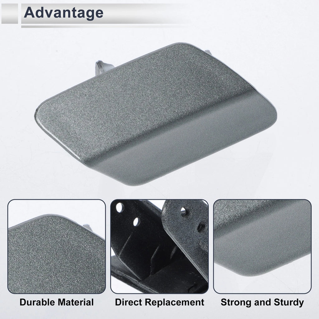 Bumper Headlight Washer Nozzle Cover Cap for BMW 320i (2012–2013) Grey