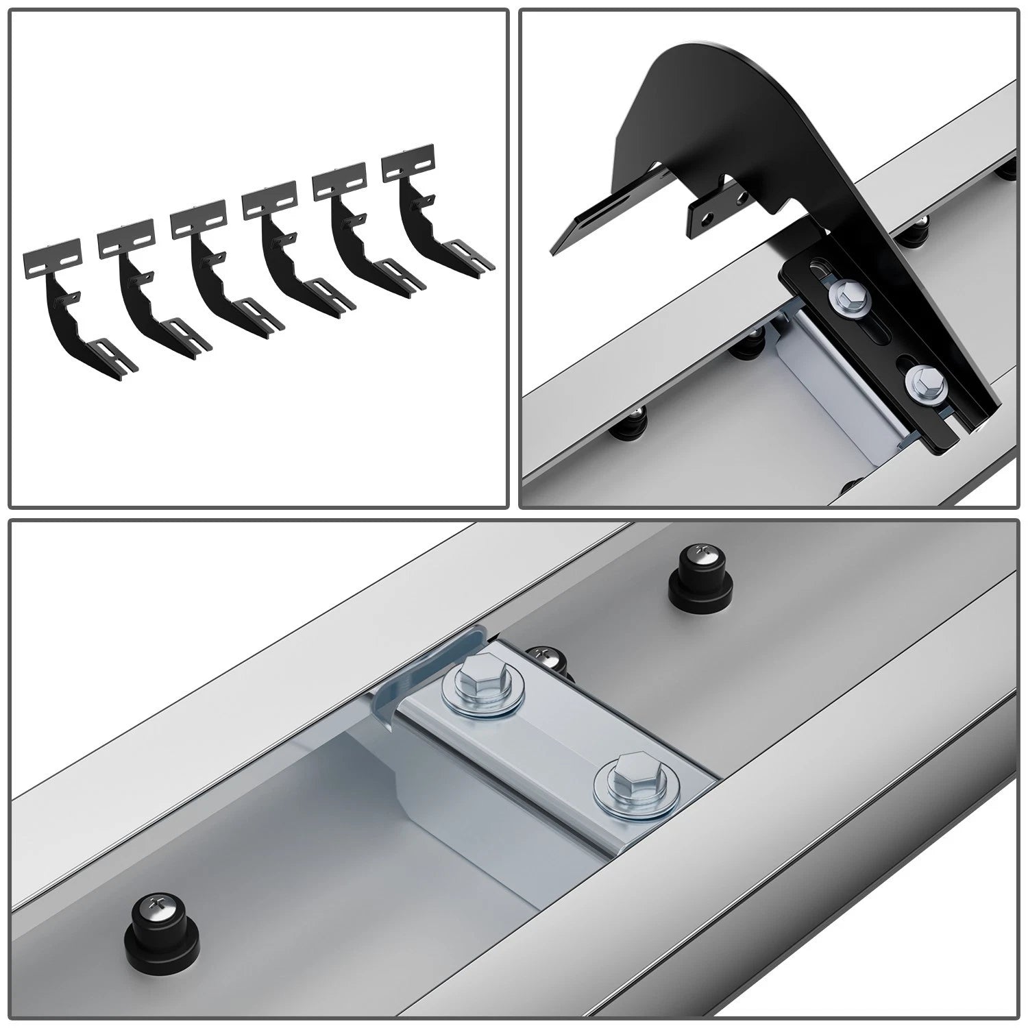 Set of 2 Steel Running Boards for Dodge Ram 1500 Classic (2009–2023)