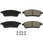 Set of 4 Front Ceramic Brake Pads for Cadillac SRX (2011–2016)