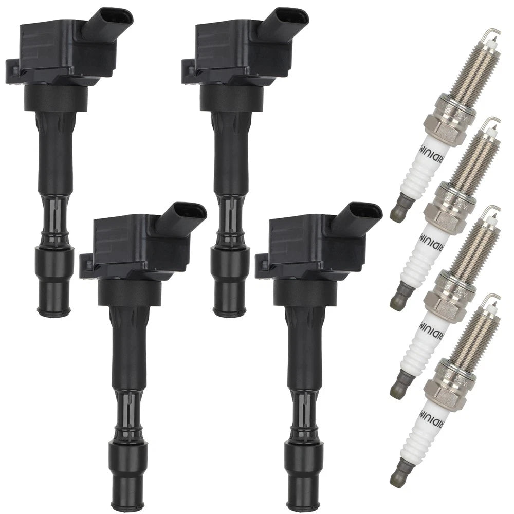 Set of 4 Ignition Coils & Spark Plugs for Kia Forte, Hyundai Elantra (2016–2020)