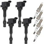 Set of 4 Ignition Coils & Spark Plugs for Kia Forte, Hyundai Elantra (2016–2020)