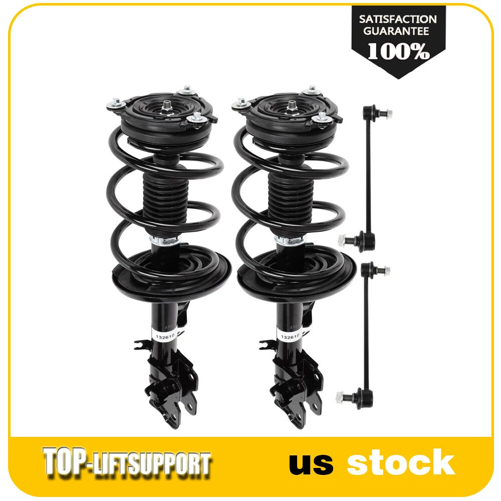 Front Struts with Coil Springs Sway Bar Kit for Chevrolet City Express/Nissan NV200