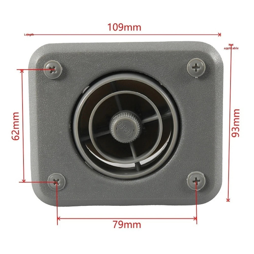 Round Adjustable AC Knob for Yacht RV Construction Vehicle