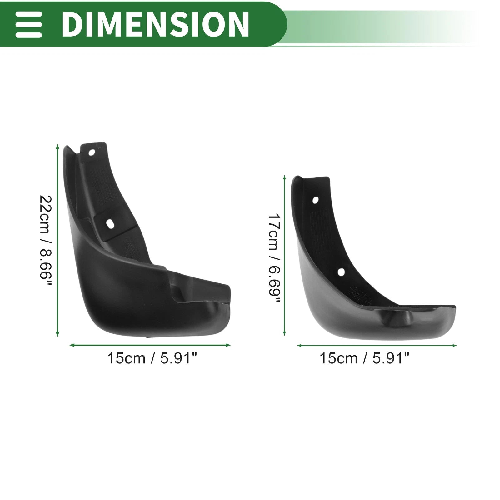 Set of 4 Mud Flaps Splash Guards for Nissan Sunny (2011–2018)
