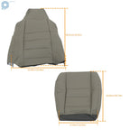 Set of 2 Leather Seat Covers for Ford F250 F350 F450 (2002–2007) Gray