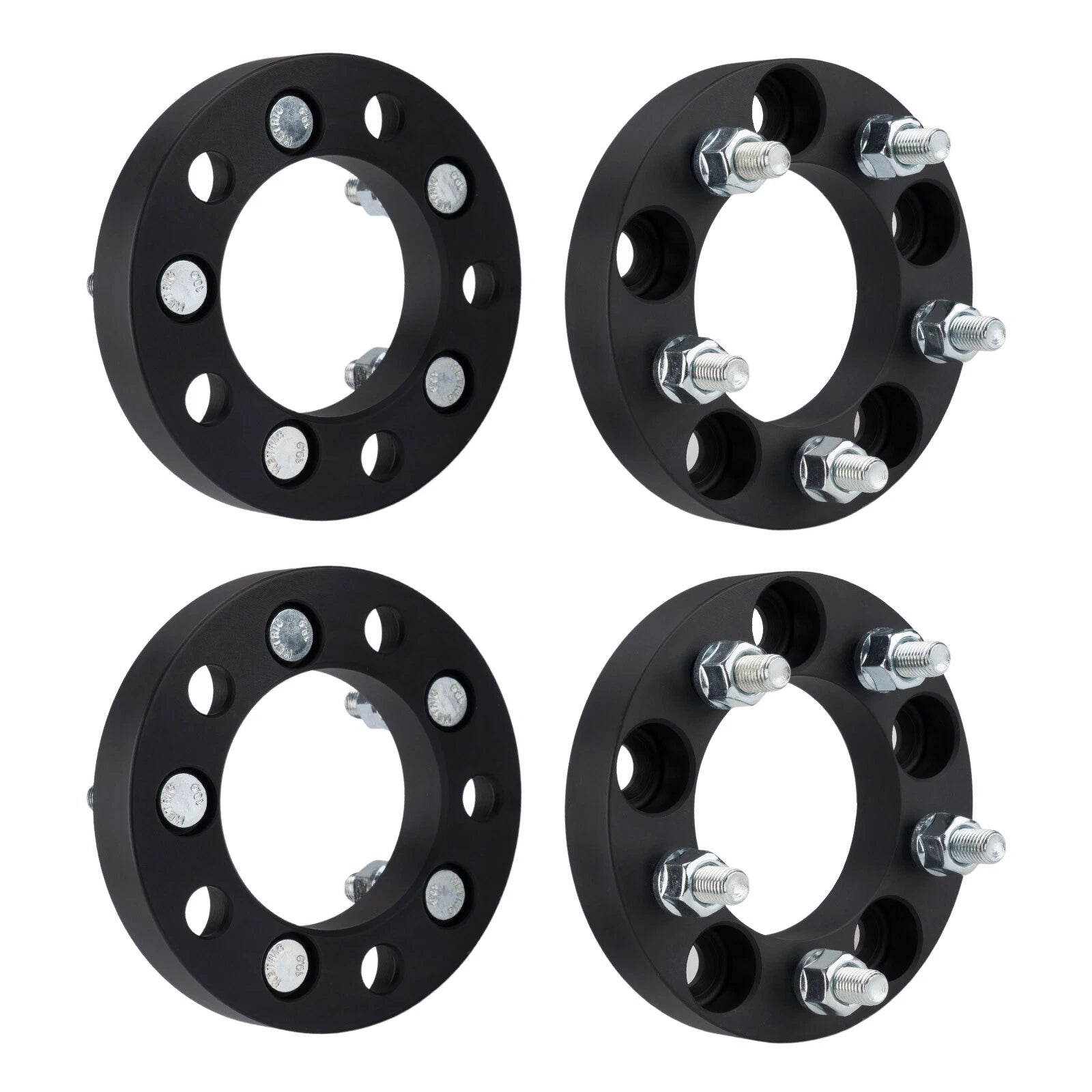 Wheel Spacers for Chevrolet GMC (1980–1995) 4Pcs 1" 12x1.5, 5x4.75 to 5x4.5
