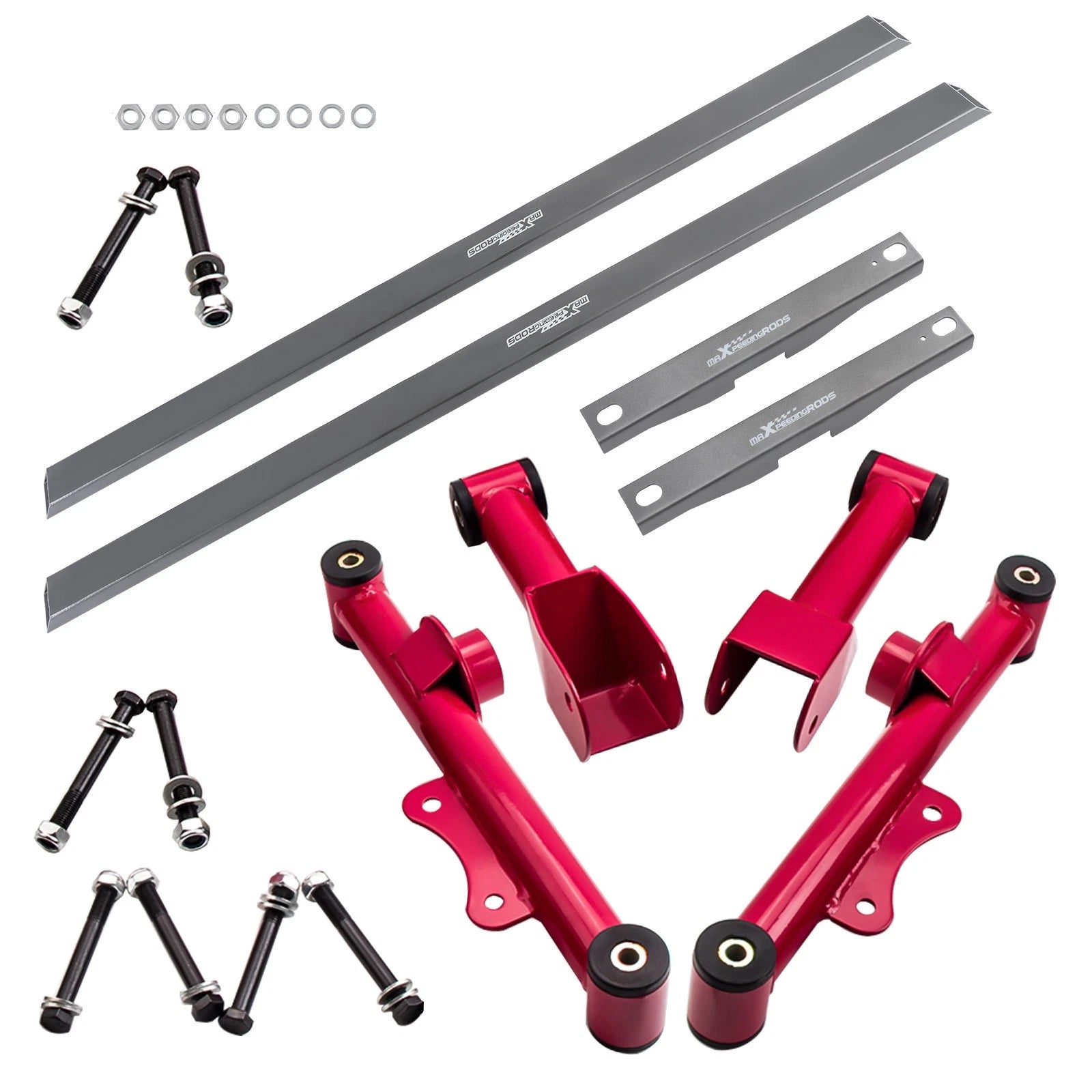 Set of 2 Rear Upper Lower Tubular Control Arms for Mustang (1979–2004)
