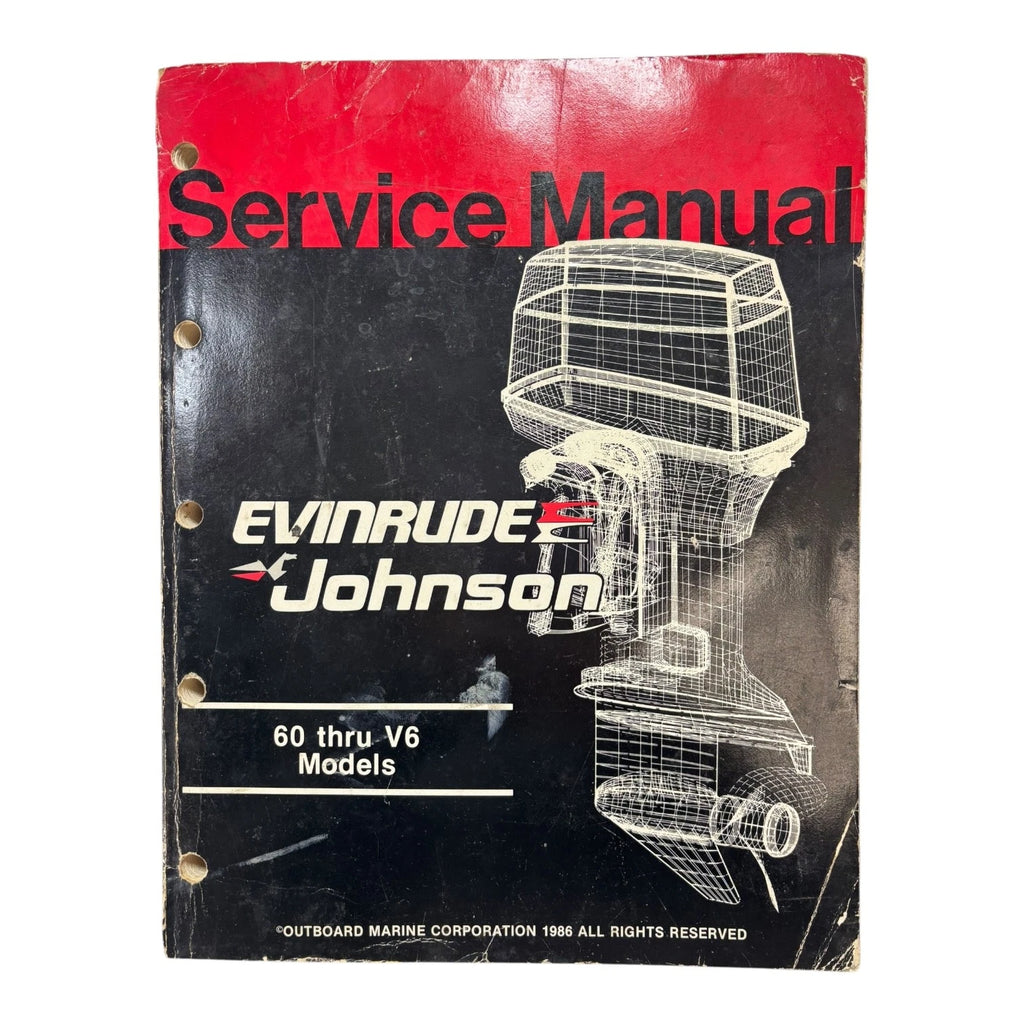 Service Manual for Evinrude Johnson 60 V6 Models (1986) 507547