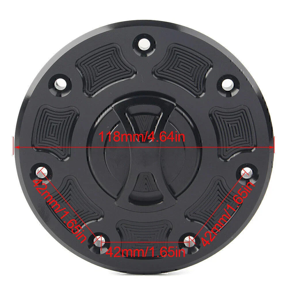 Blue Fuel Gas Tank Cap Cover for Kawasaki Ninja 500, ZX-6, ZX-7, ZX-9, ZRX-1100, GPZ500