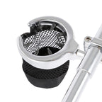 Chrome 1" Handlebar Drink Cup Holder & Mesh Basket for Harley Touring Dyna