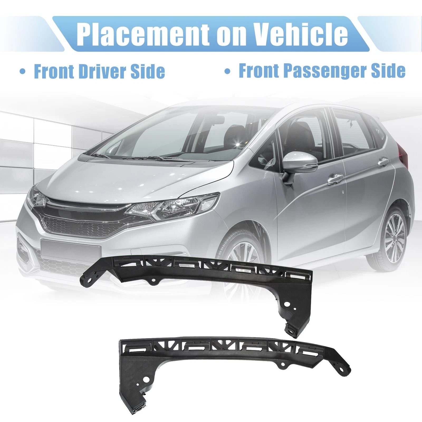 2X Front Bumper Bracket 71140TK6A00 for Honda Fit (2009–2014)