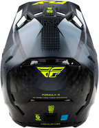 Fly Racing Formula S Carbon Protocol Helmet for Small Size (Black/Grey/Hi-Vis)