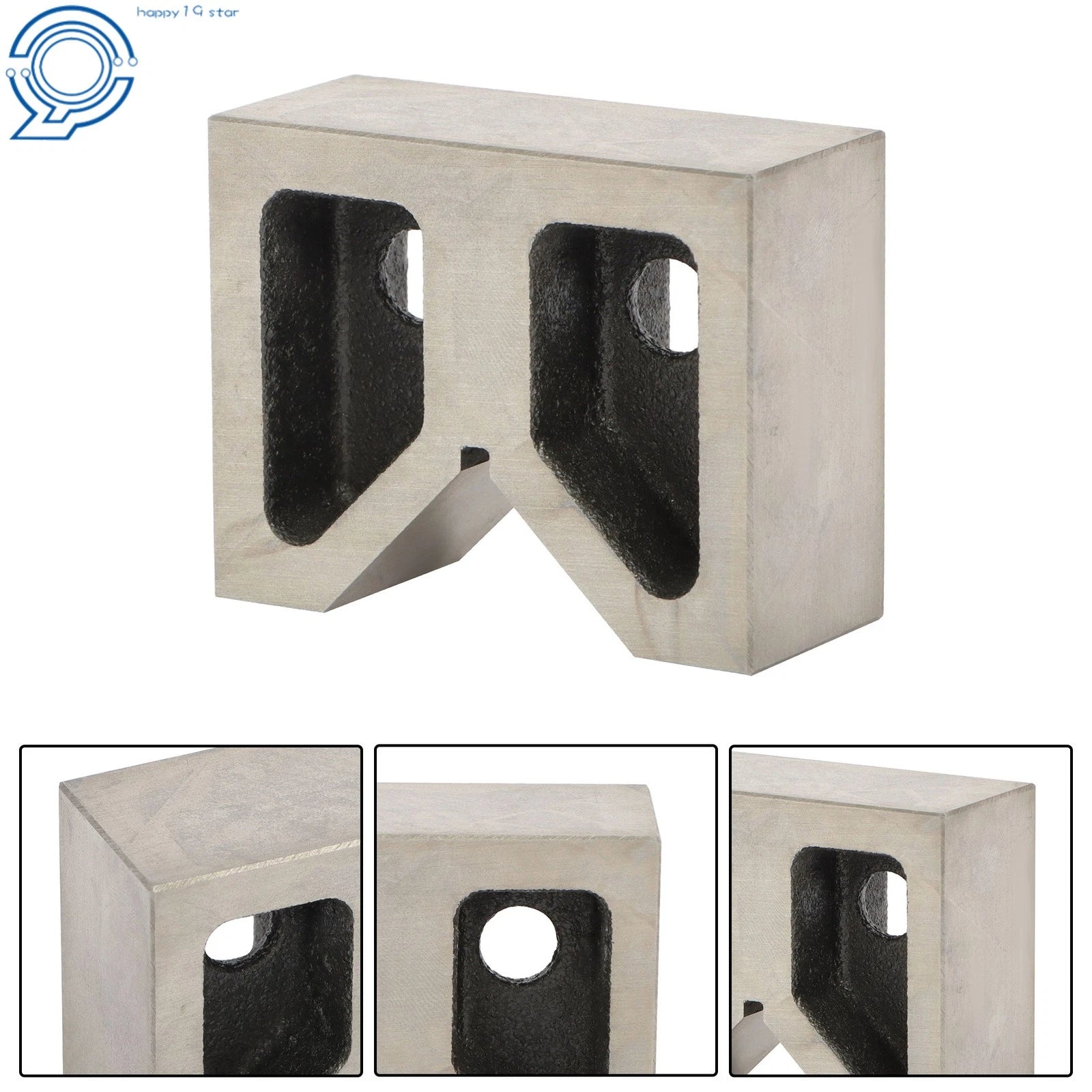 Set of 2 Jumbo V-Blocks for Automotive Precision (3'' x 1-5/16'' x 2-3/8'')