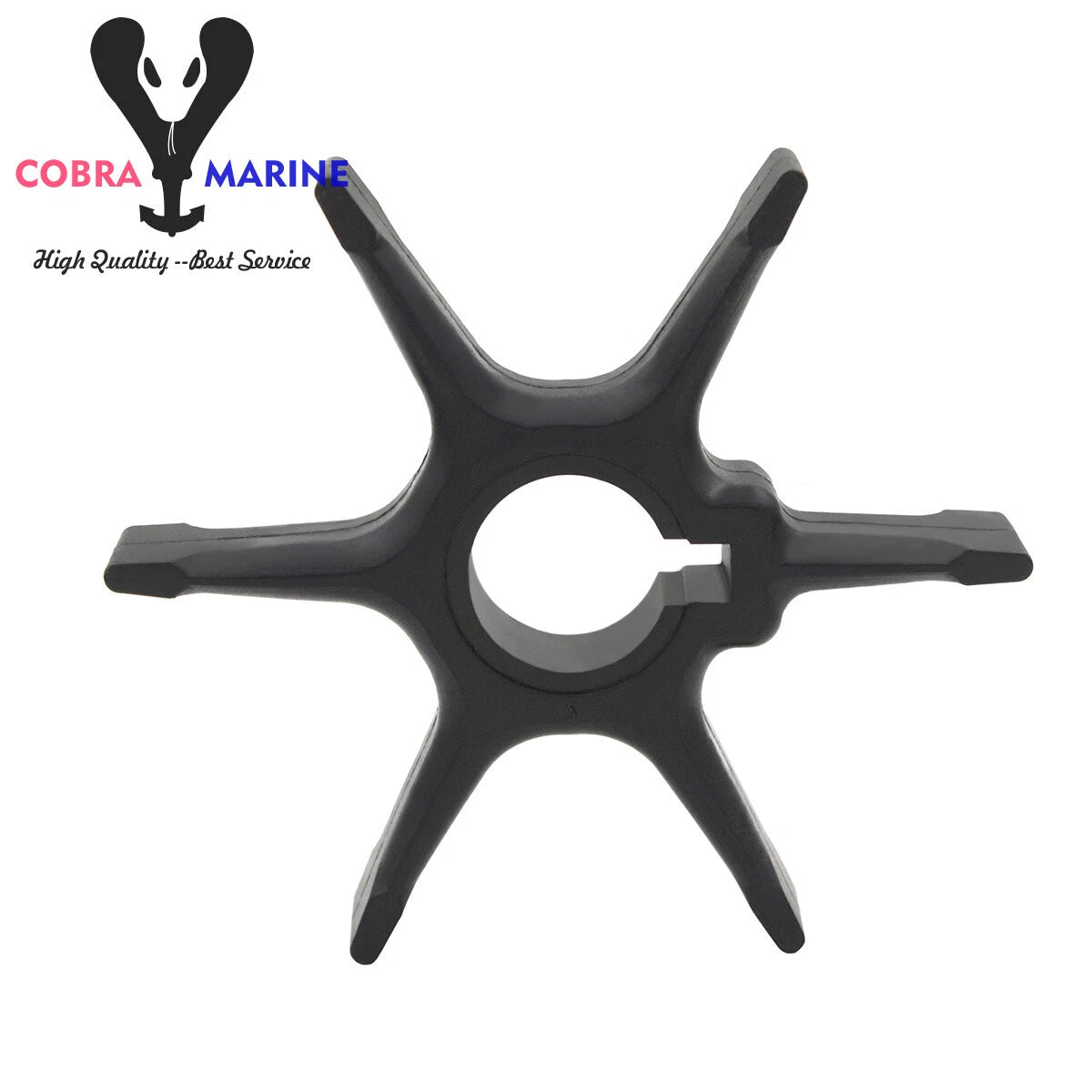 Water Pump Impeller for Suzuki Outboard 9.9 14 16 25 28 HP (2-Stroke) 17461-93004