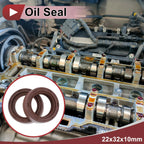 2X Oil Seal Rotary Shaft Seal for Various Models (22x32x10mm) FKM Rubber