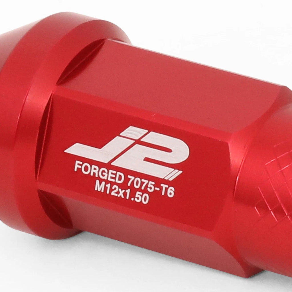 20Pcs J2 7075-T6 Forged Aluminum M12x1.5 Open-End Lug Nut Set for