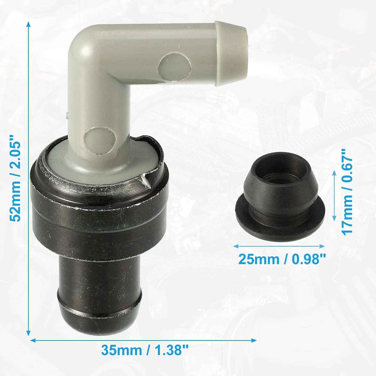 PCV Valve Grommet Kit for Toyota Camry 4Runner (No. 1220462010/9048018001)