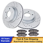 Front Drilled Brake Discs Rotors & Ceramic Pads for Nissan Altima (2013–2023)
