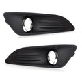 Pair Front Fog Light Cover Chrome Ring Trim for Ford Fiesta (2013–2017)