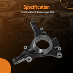 Front Right Steel Knuckle w/ABS for Subaru Legacy (1996-1999)