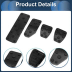 Set of 4 Foot Accelerator Pedal Covers for Subaru XV (2018–2021) Black