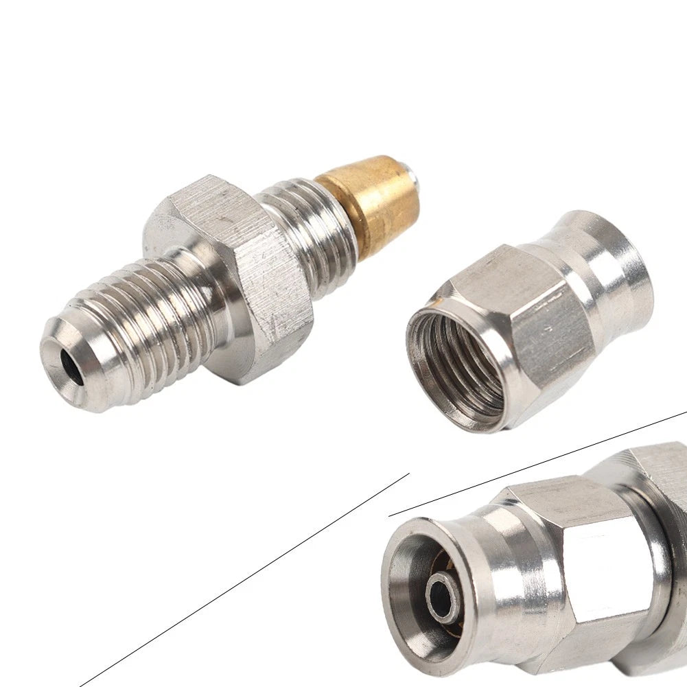 3AN AN3 Male to AN3 Hose End Brake Line for Motorcycle (Stainless Steel)