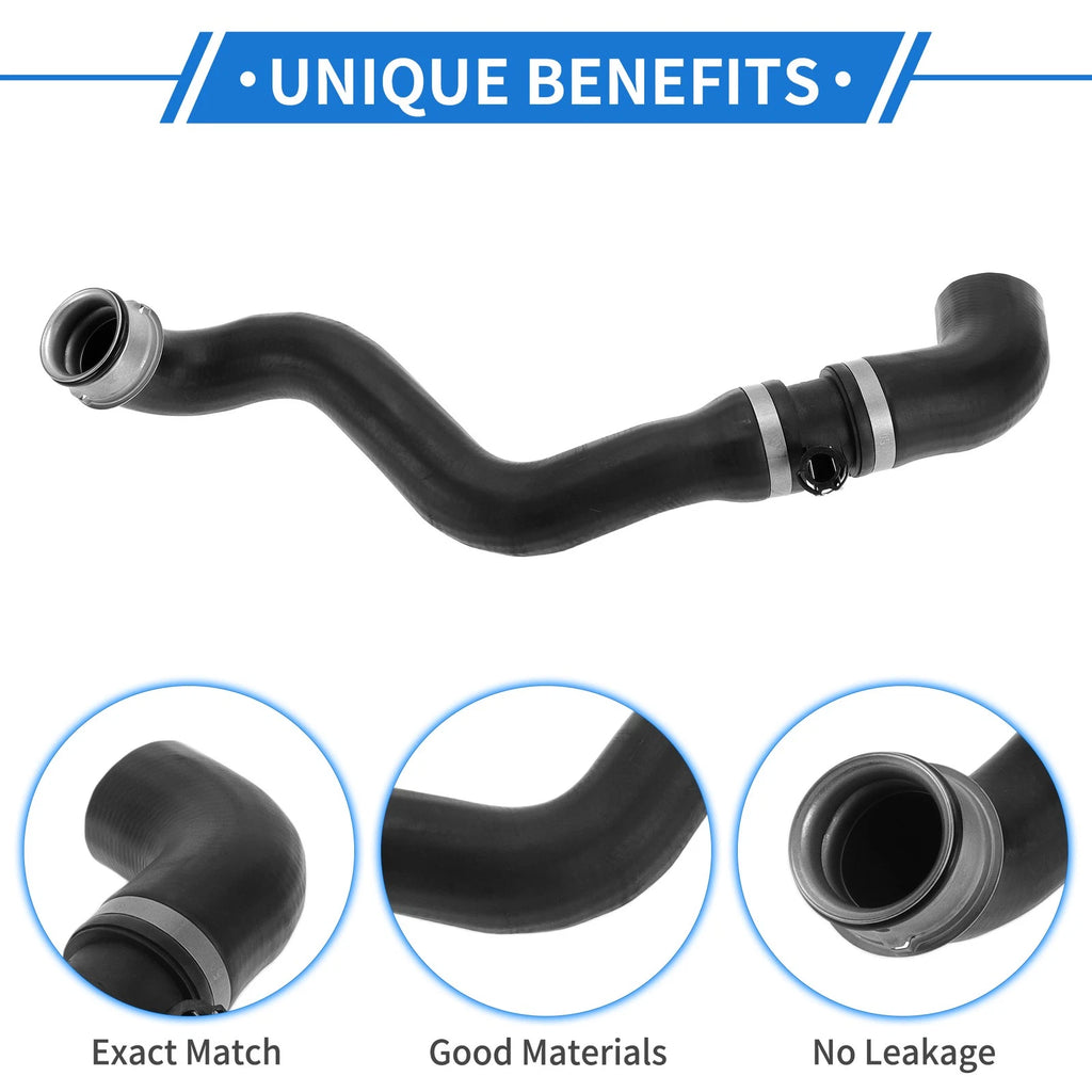 Radiator Hose for Mercedes-Benz E500 (2003–2006) No.A2115015682 Rubber Black