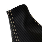 Manual Shift Boot for Hummer H3 (2005–2010) Carbon Fiber Beige Stitch