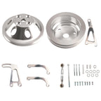 Engine Drive Pulley Set for Chevy 283-350 (1963–1987) Long Water Pump