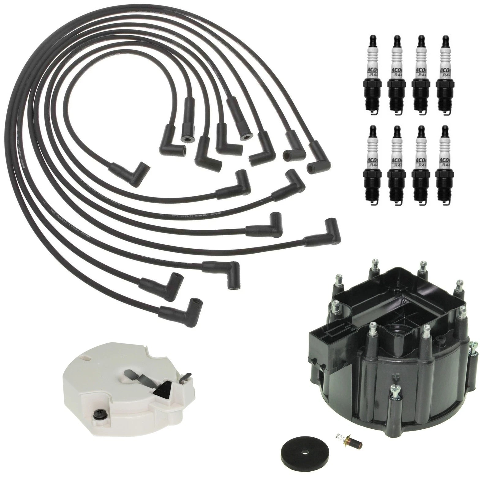 ACDelco Ignition Kit for Caprice 5.7L V8 (1991–1996) - Rotor, Cap, Wires, Plugs