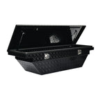 63" Gloss Black Aluminum Side Tool Box for Trucks (Low Profile)