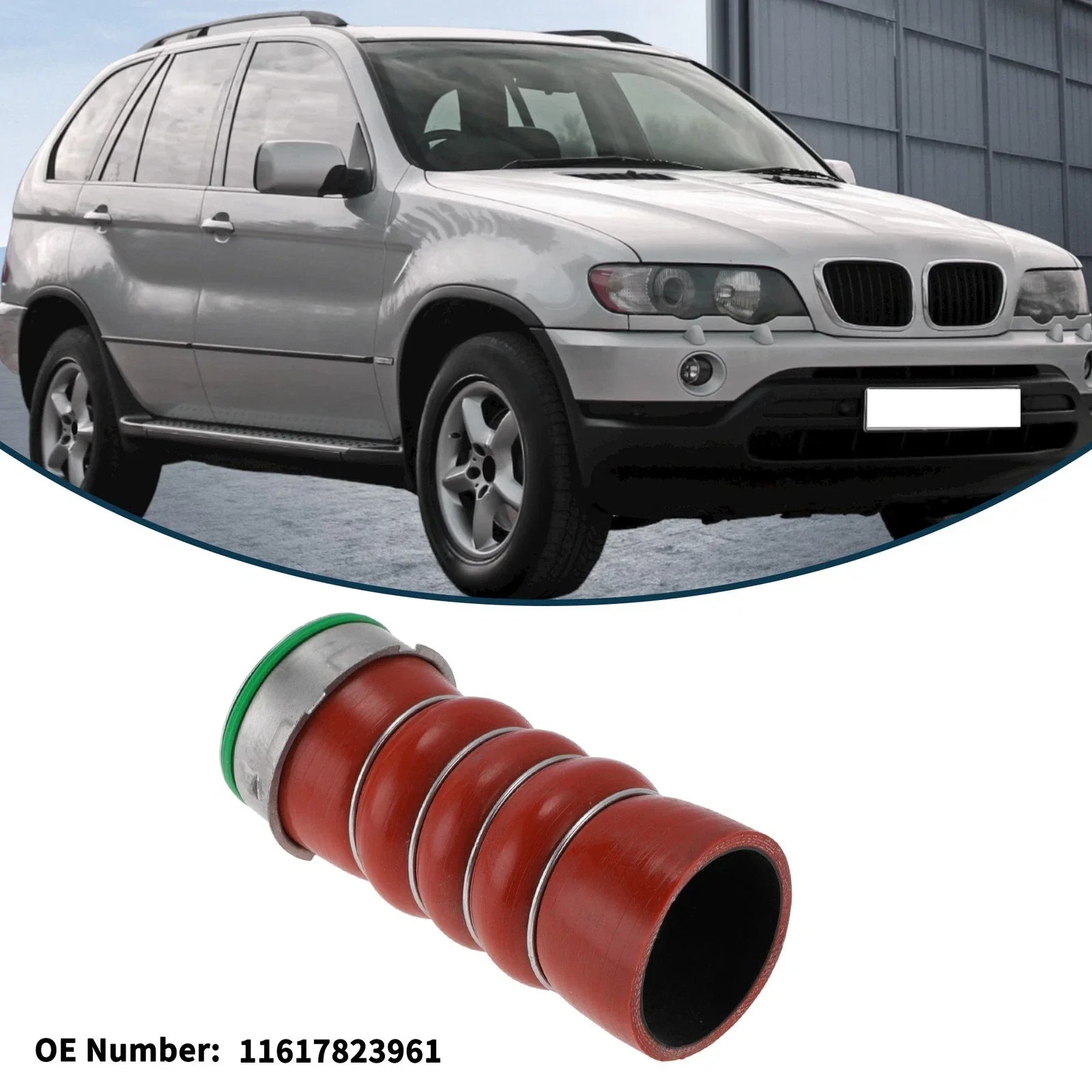 Radiator Hose for BMW 5 Series E60 (2005 - 2009) Red