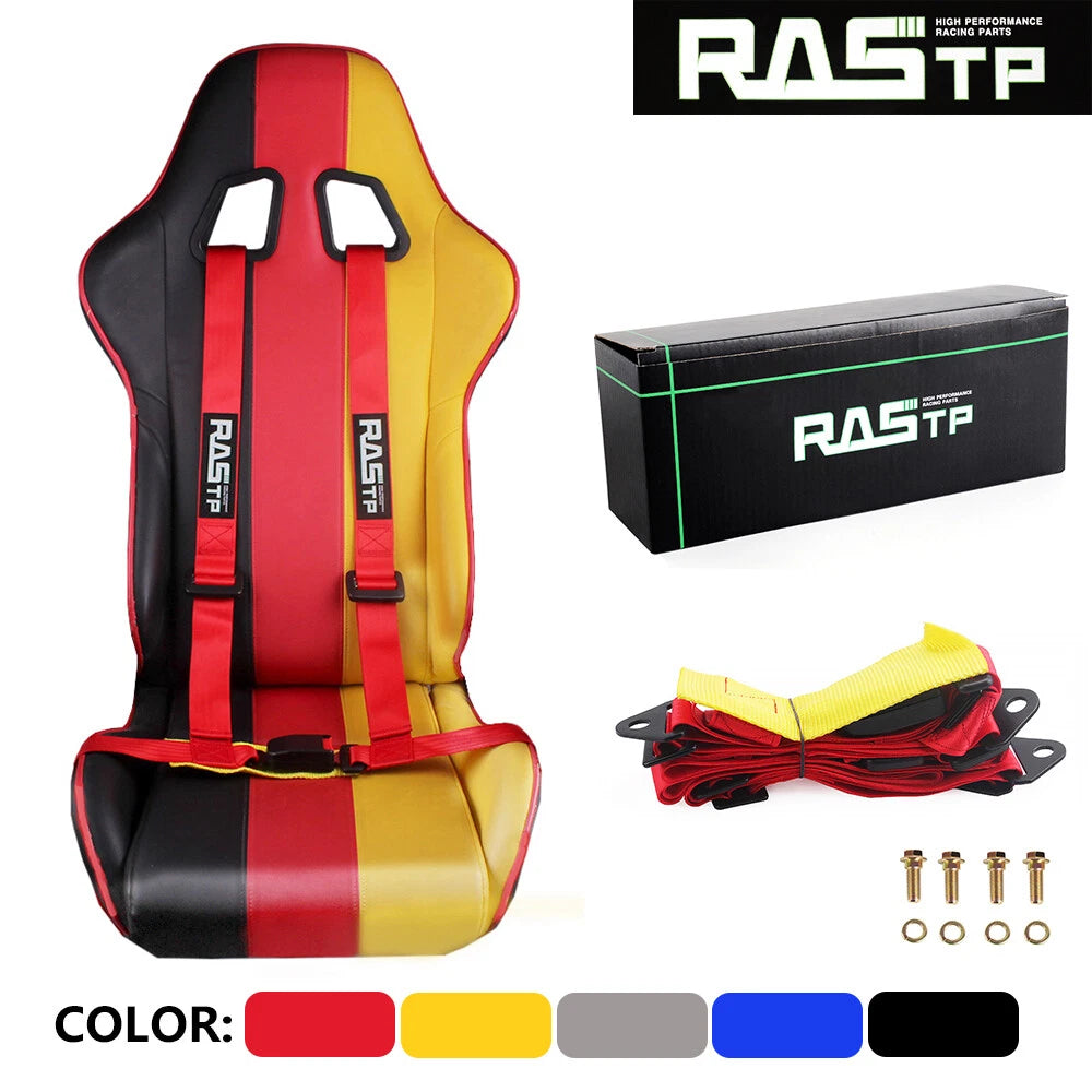 1 Pair 4 Point Racing Seat Belt Harness for UTV ATV Go-Kart