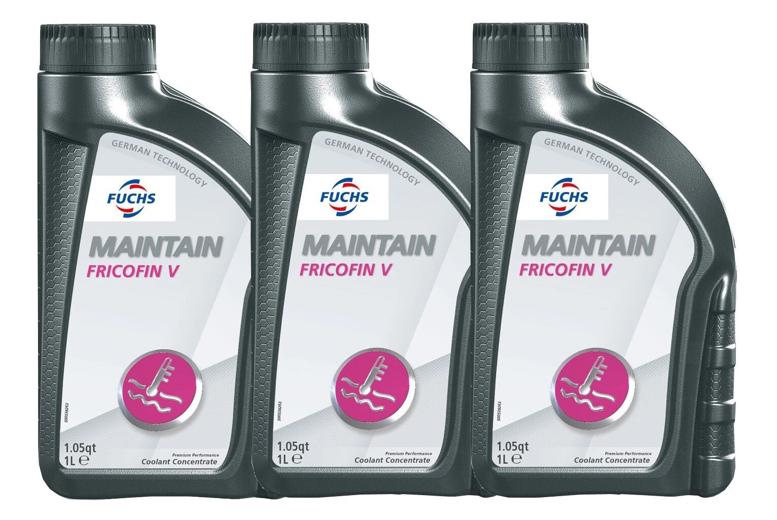 3X 1L Fuchs Fricofin V Engine Coolant for Audi Volkswagen