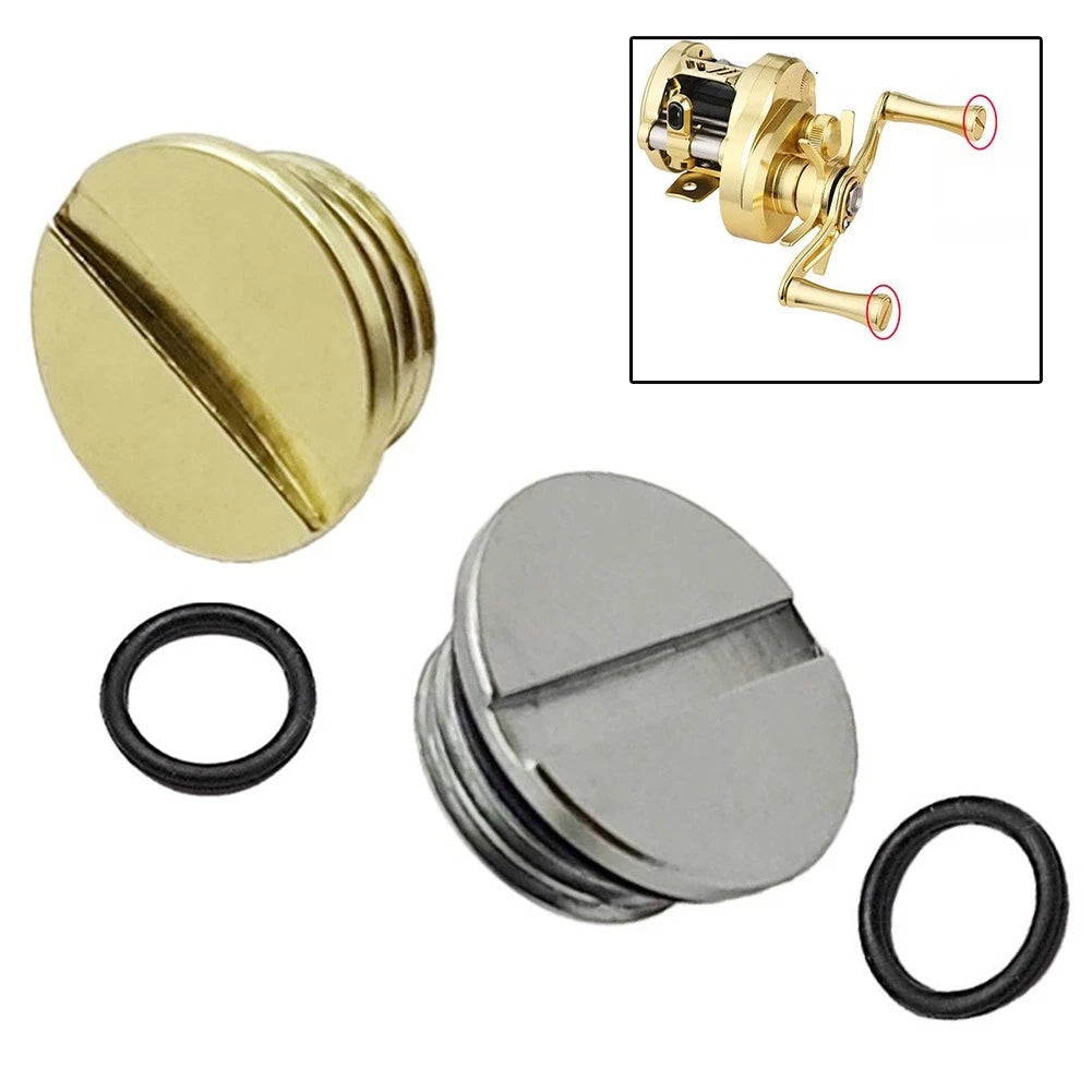 Metal Knob Cover with Rubber Gasket for Lizard Pro Drum Fishing Reel