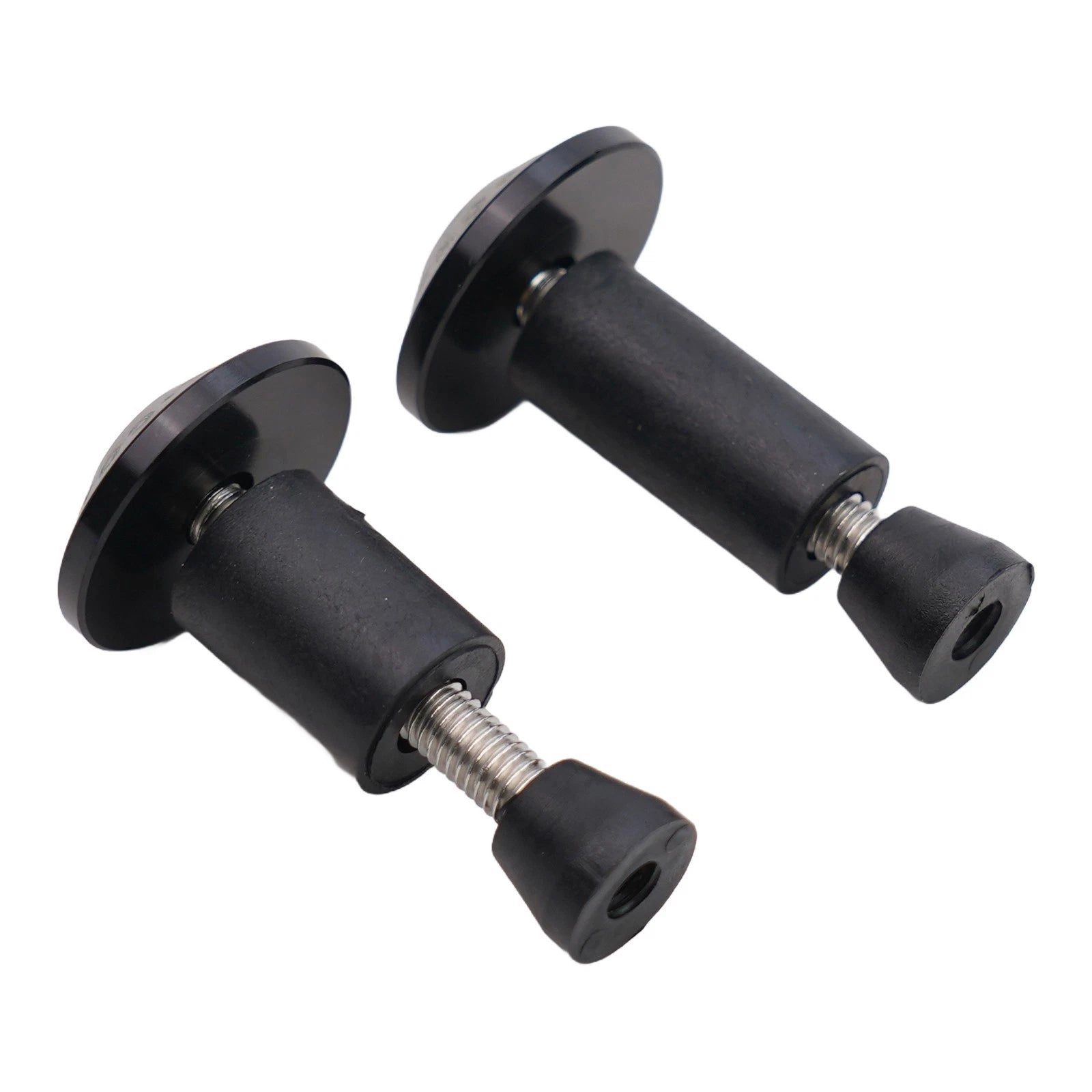 Set of 2 Rubber Bar End Hand Grips for Motorbike (22mm Diameter)