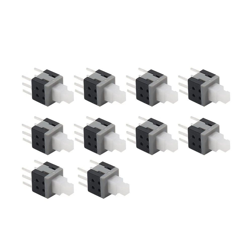 Set of 10 Tactile Push Button Switch 6 Pin 5.8x5.8x10mm