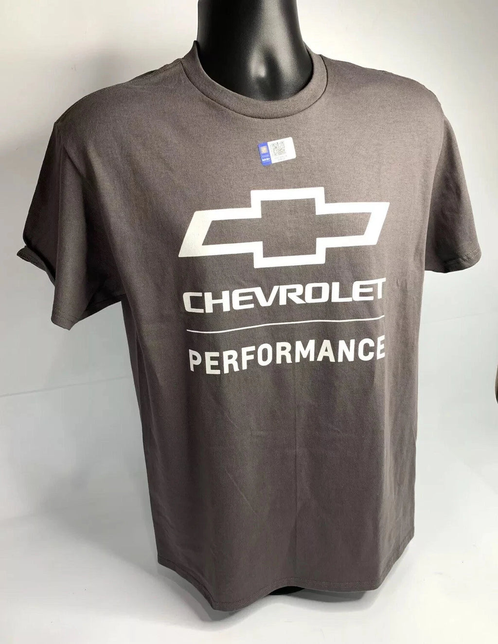 Chevrolet Performance Gray T Shirt Script Logo w Bowtie Emblem (2010–2024)