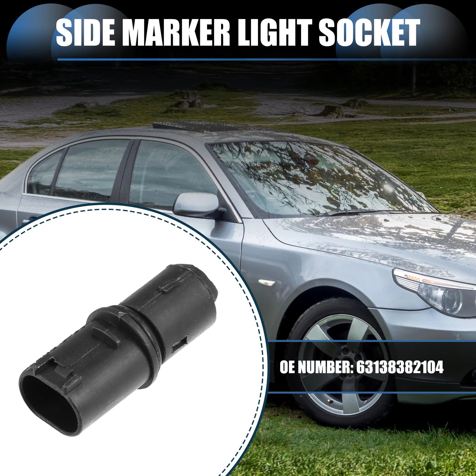 Side Marker Light Socket No. 63138382104 for BMW Mini Cooper (2001–2023)