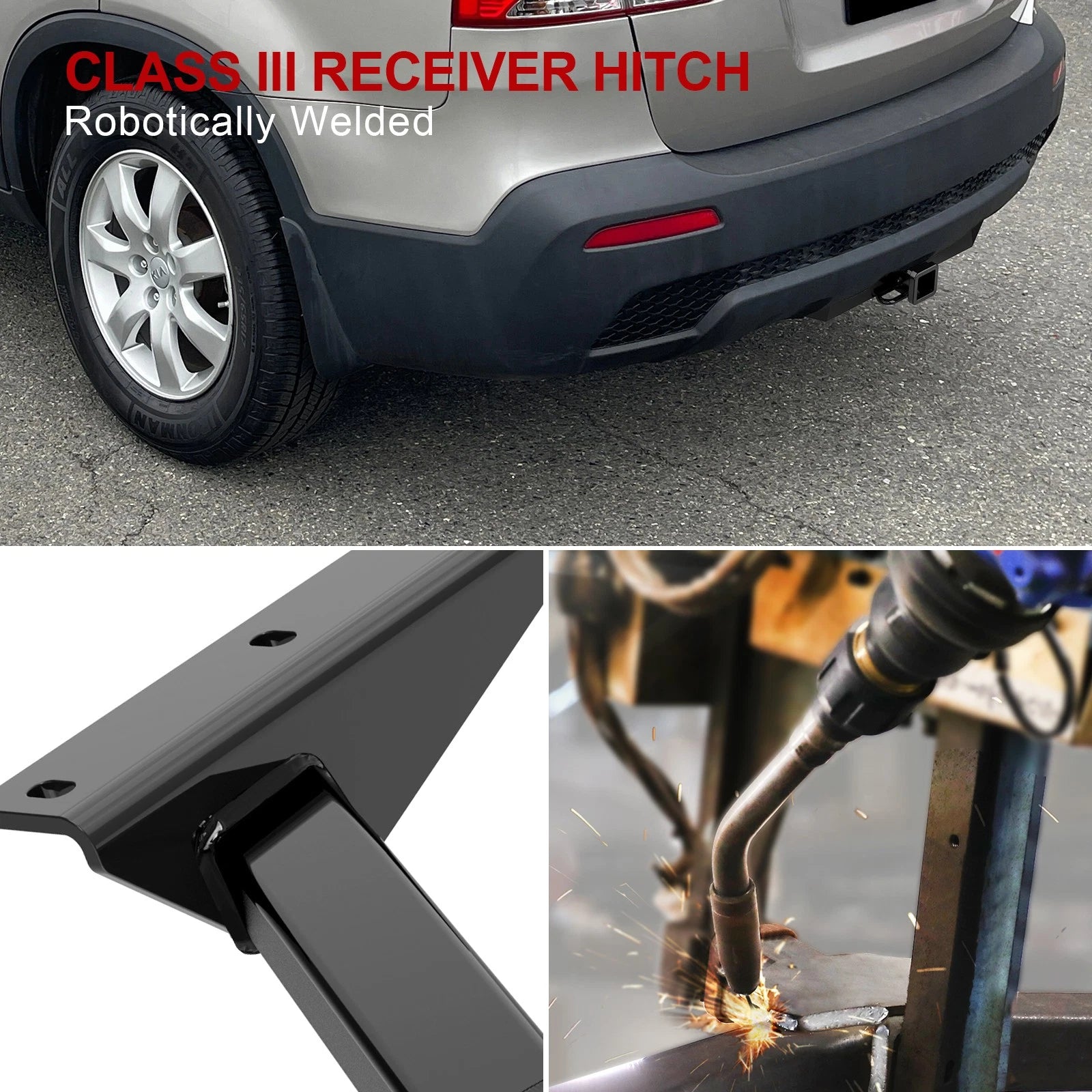 Trailer Hitch Receiver for Kia Sorento, Hyundai Santa Fe (2011-2013)