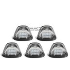 5Pcs Chrome White LED Cab Roof Running Light for Ford Superduty (1999–2016)
