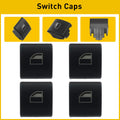 Set of 4 Window Switch Button Cover Caps for BMW E46 3-Series (1998–2006)