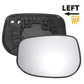 Heated Left Side White Mirror Glass for Honda Jazz (2008–2015)