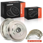 Brake Drum and Ceramic Brake Shoe Set for Nissan Micra Versa Note (2015–2019)