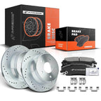 Rear Side Drilled Brake Rotors & Ceramic Pads for Chevy Blazer S10 (1995–2005)