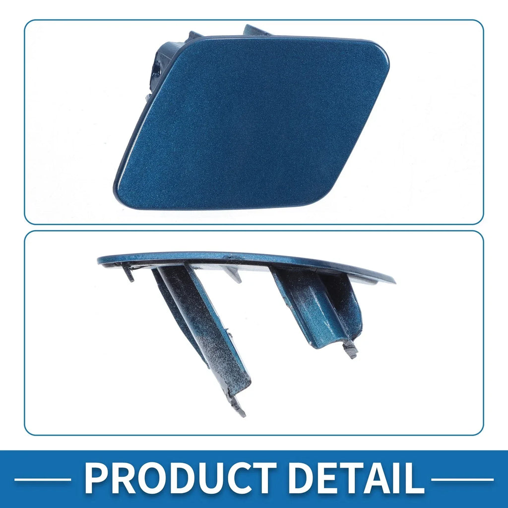 Front Left Bumper Headlight Washer Nozzle Cover for BMW 1 Series Blue