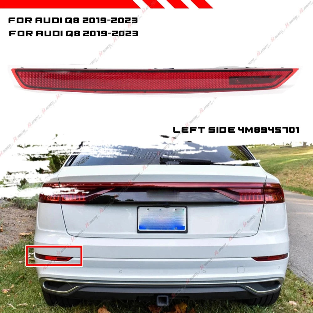Left Rear Bumper Reflector Lamp for Audi Q8 RSQ8 (2019–2022) #4M8945702