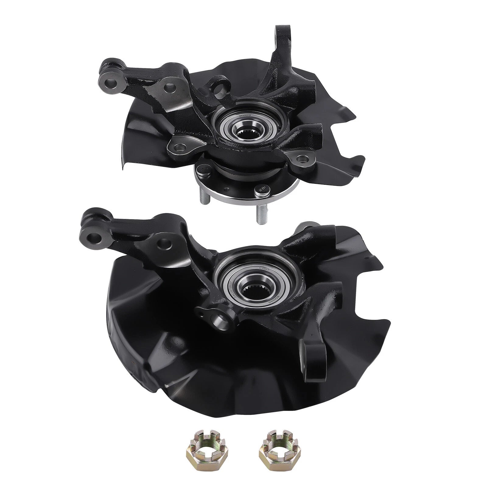 Front Steering Knuckles and Wheel Hub Bearings for Hyundai Accent (2006–2011)